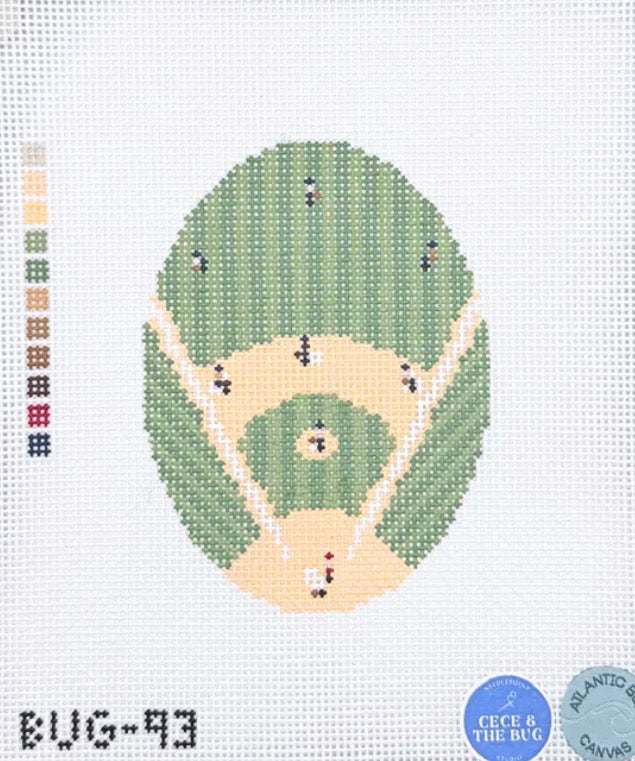 Baseball from Above Oval
