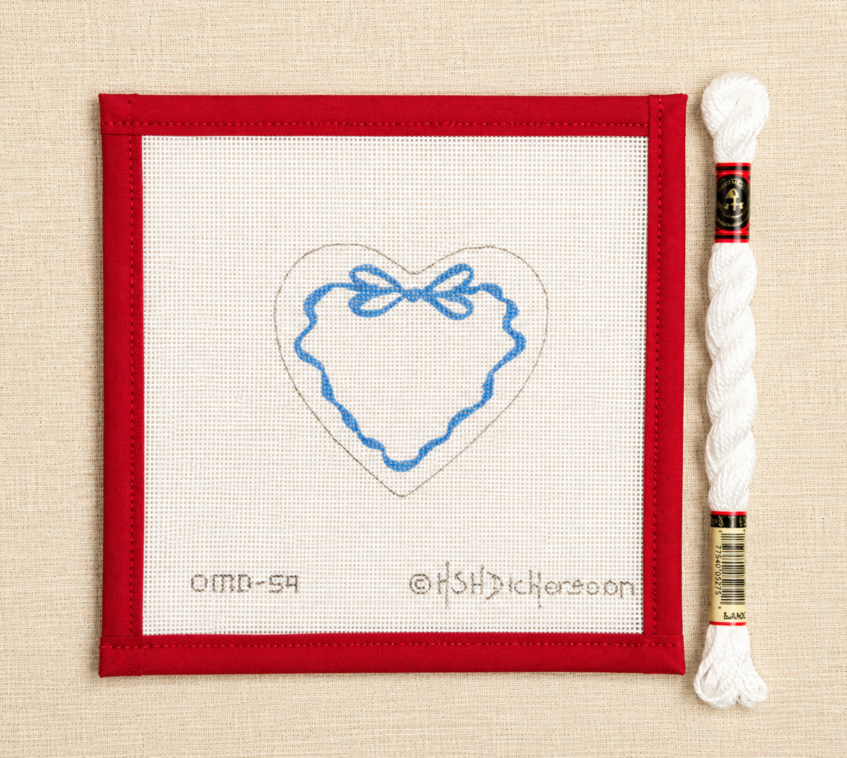 Ribbon Heart - Blue