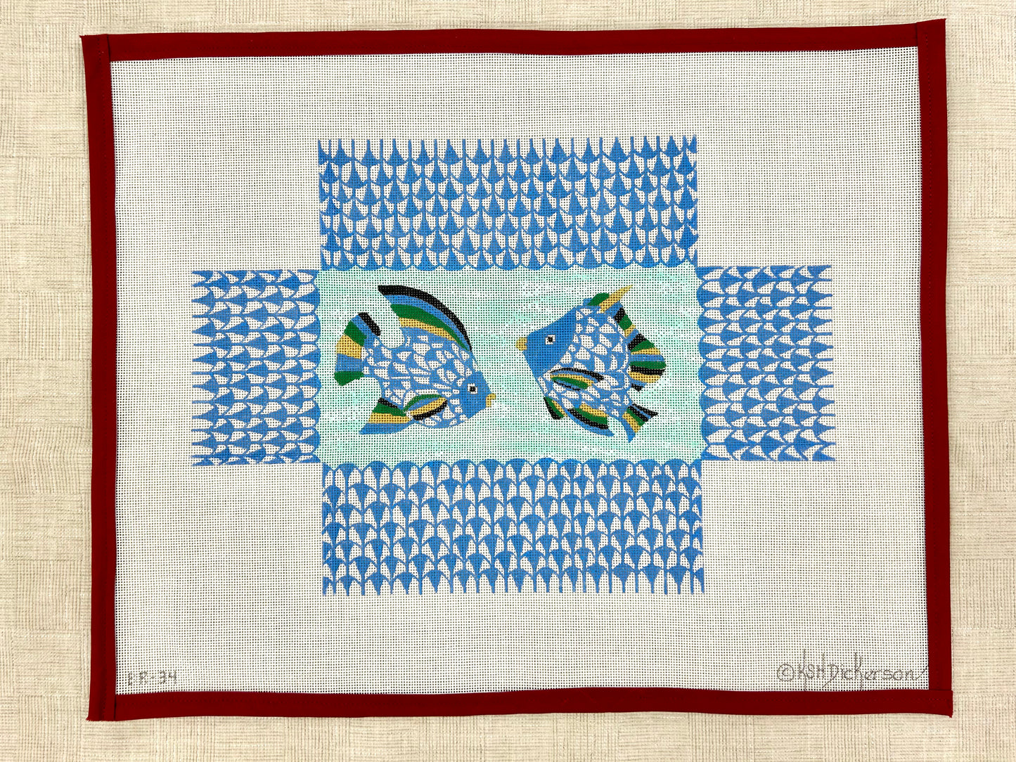 Brick Cover - Fishnet Tropical Fish