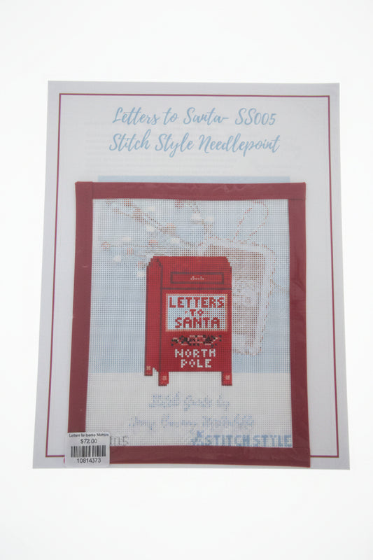 Letters to Santa Mailbox Canvas and Stitch Guide