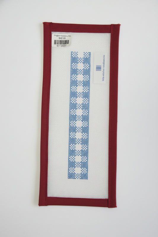 Gingham Blueberry Fob
