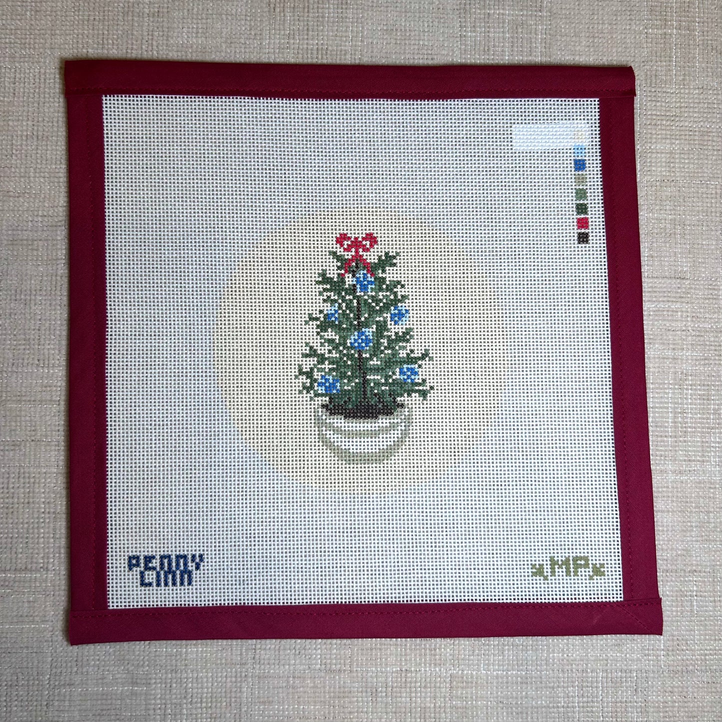 Vintage Blue Christmas Tree