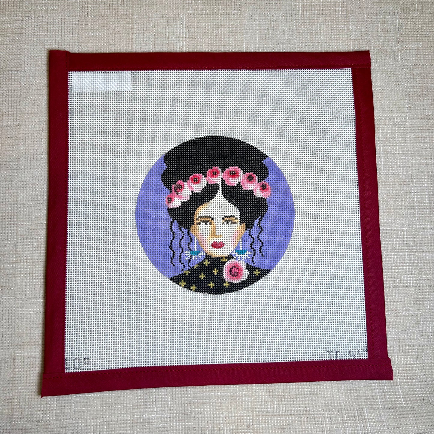 Lady on Purple
