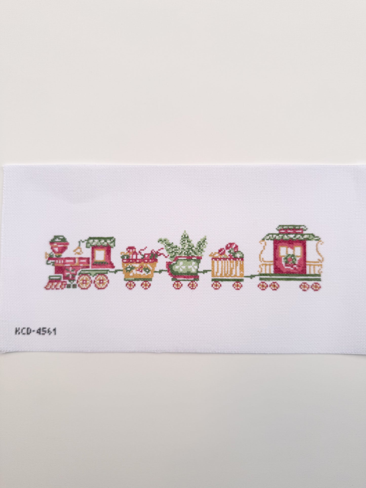 Christmas train bolster pillow