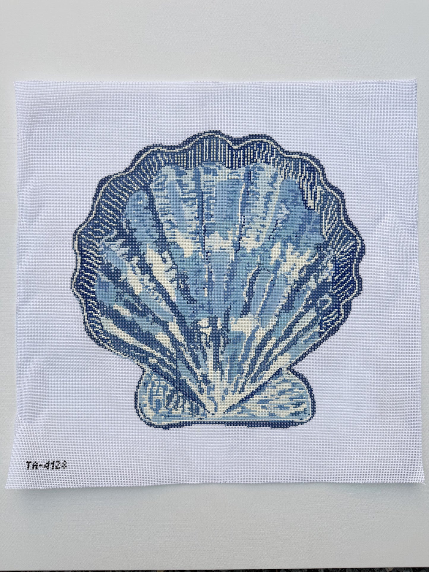 Scallop Canvas- Blue
