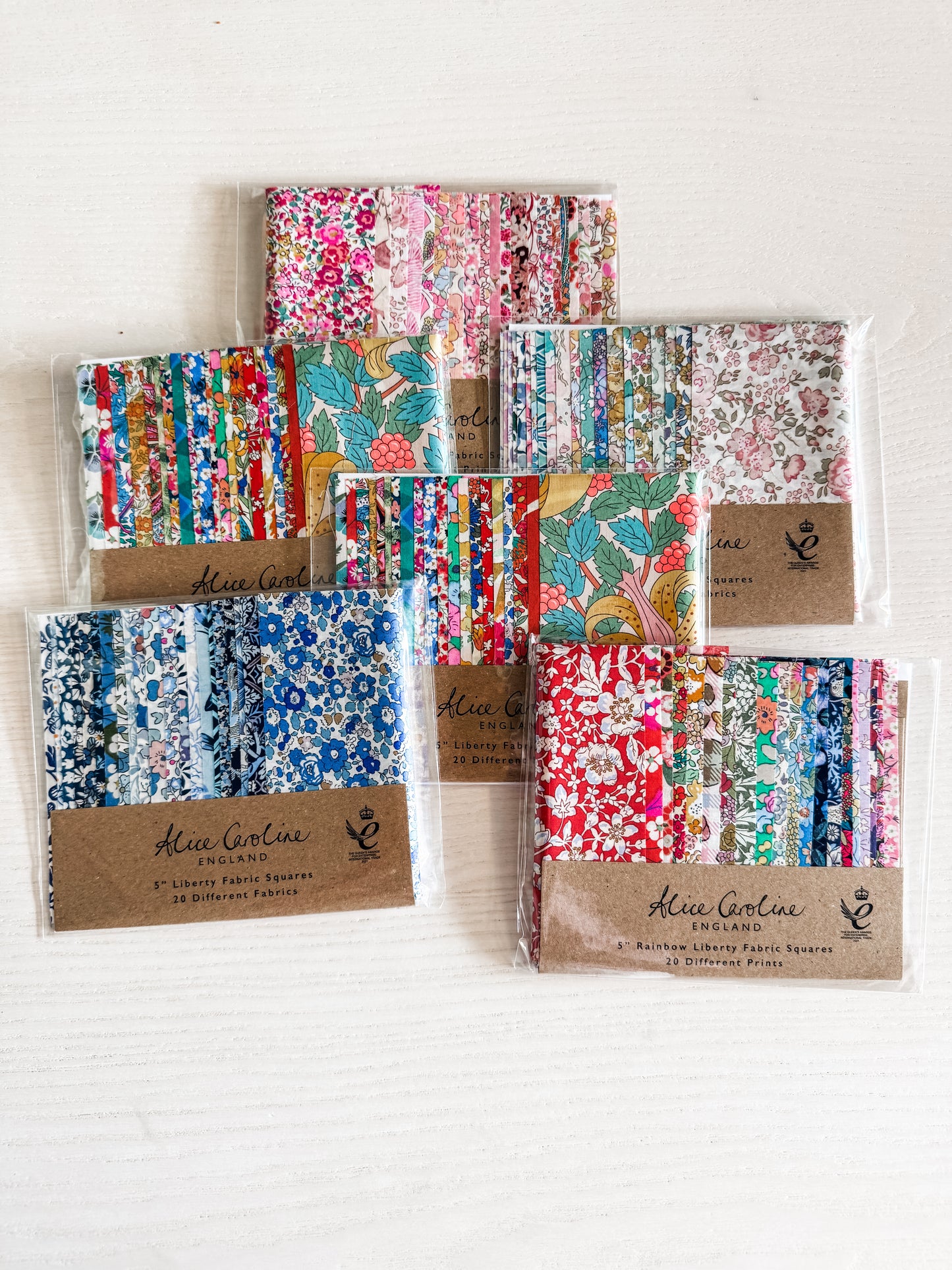 5 inch Liberty Fabric Sqaures