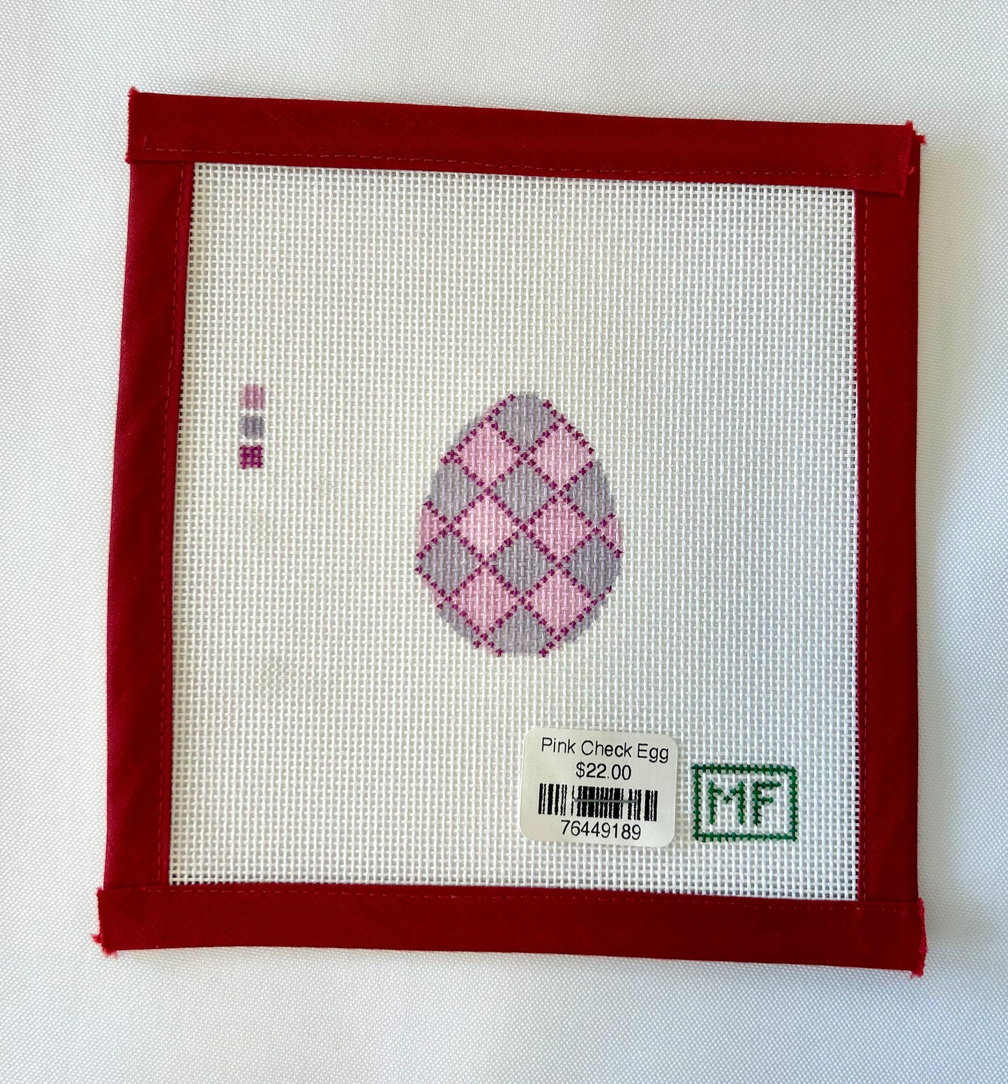 Pink Check Egg