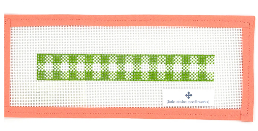 Gingham Green Fob