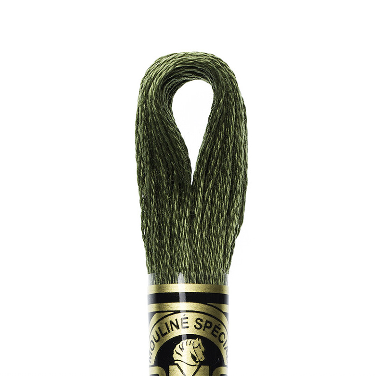 DMC Floss Color 3051 Dark Green Gray