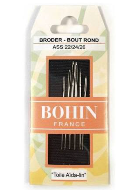 Bohin Size 22/24/26 Tapestry Needles