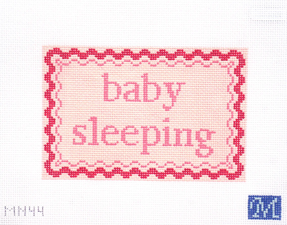 Baby Sleeping - Pink Scallops