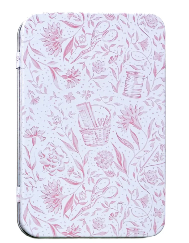 Needlepoint Print Magnet Tin - Pink
