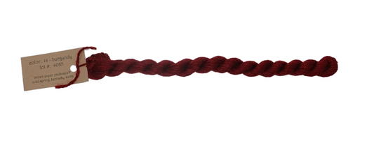 Silk & Ivory Skein - Burgundy 014