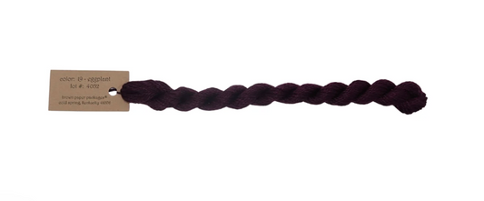 Silk & Ivory Skein - Eggplant 019