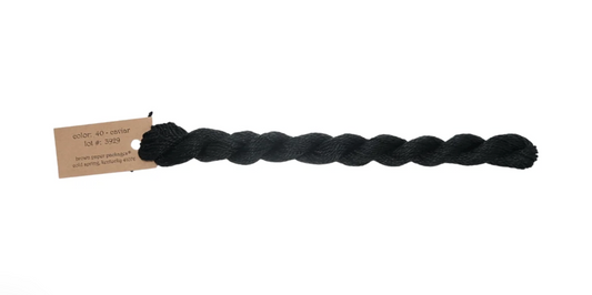 Silk & Ivory Skein - Caviar 040