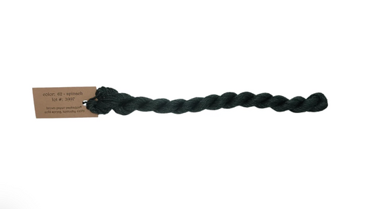 Silk & Ivory Skein - Spinach 062