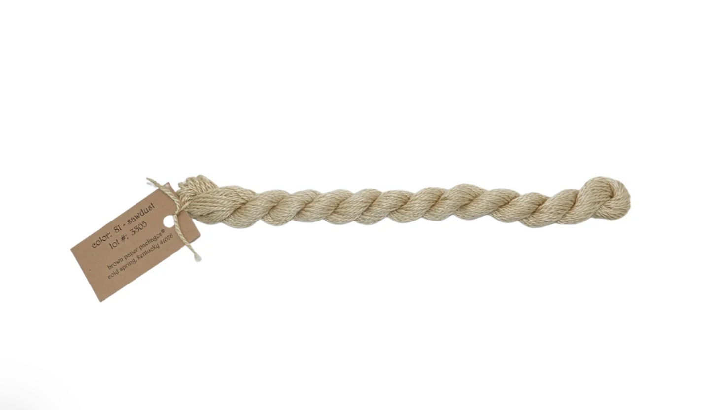Silk & Ivory Skein - Sawdust 081