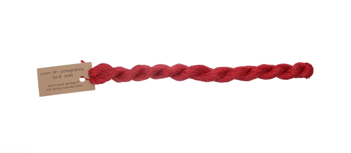 Silk & Ivory Skein - Pomegranate 097