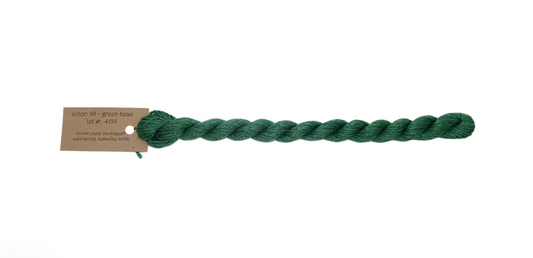 Silk & Ivory Skein - Green Bean 098