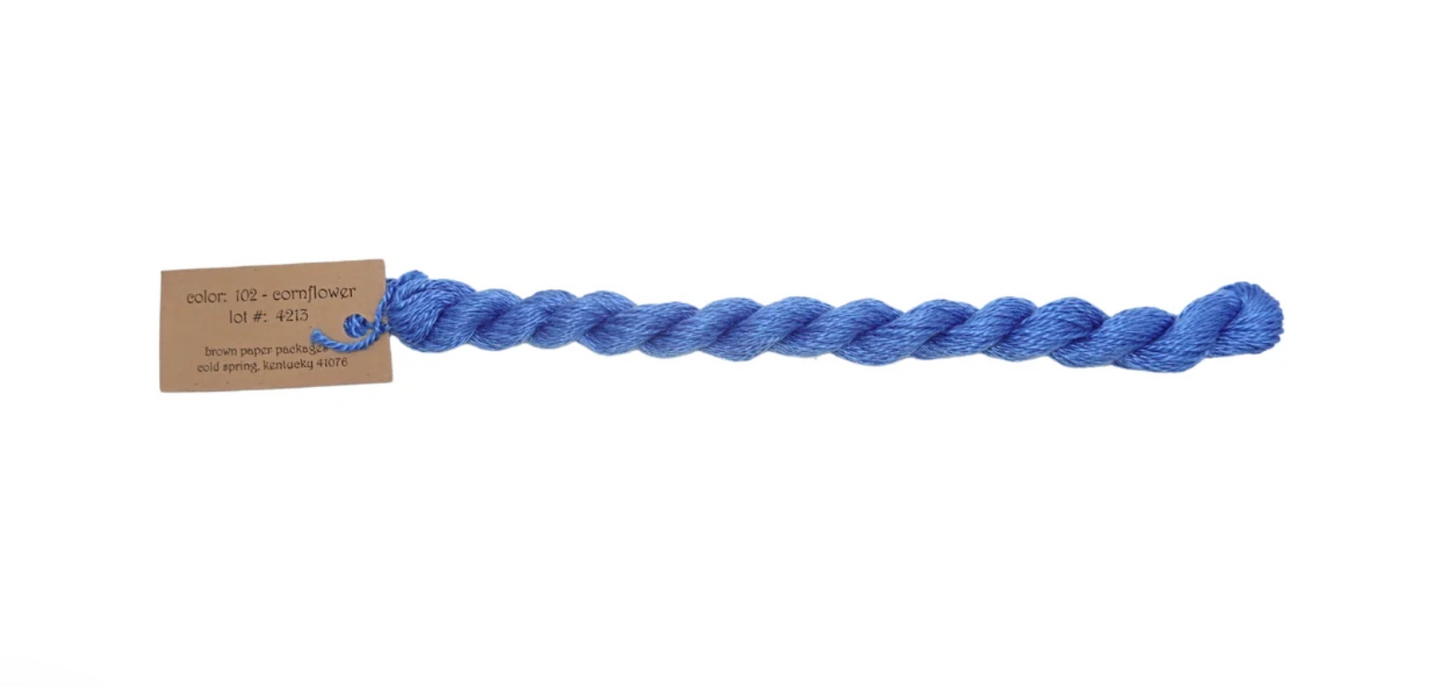 Silk & Ivory Skein - Cornflower 102