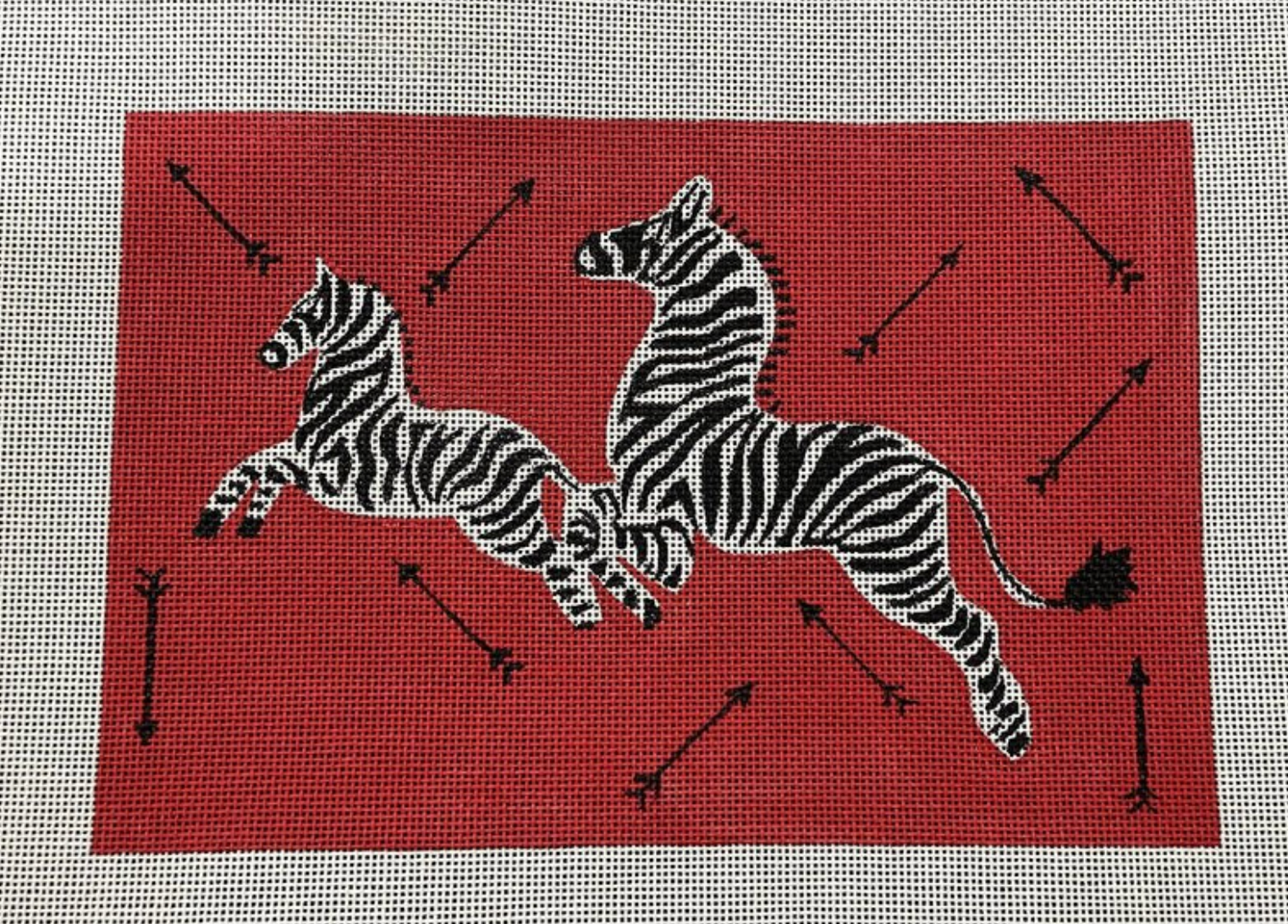 Scalamandre Leaping Zebras & Arrows Clutch