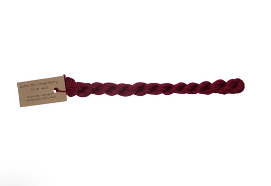 Silk & Ivory Skein - Black Cherry 120