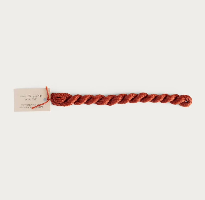 Silk & Ivory Skein - Paprika