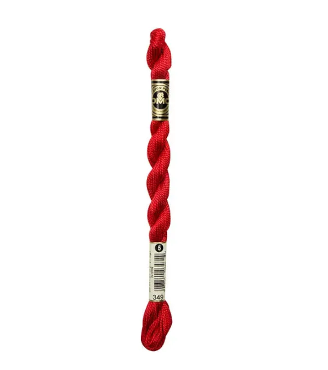 DMC Size 5 Pearl 349 Dark Coral
