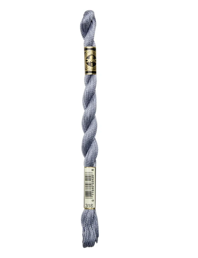 DMC Size 5 Pearl 318 Light Steel Gray