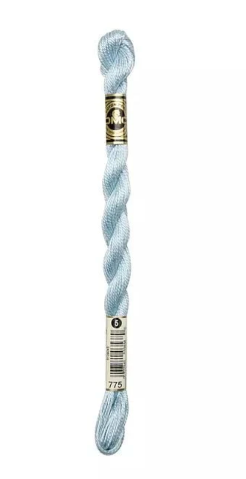 DMC Size 5 Pearl 775 Very Light Baby Blue