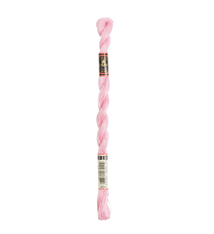 DMC Size 5 Pearl 605 Very Light Cranberry