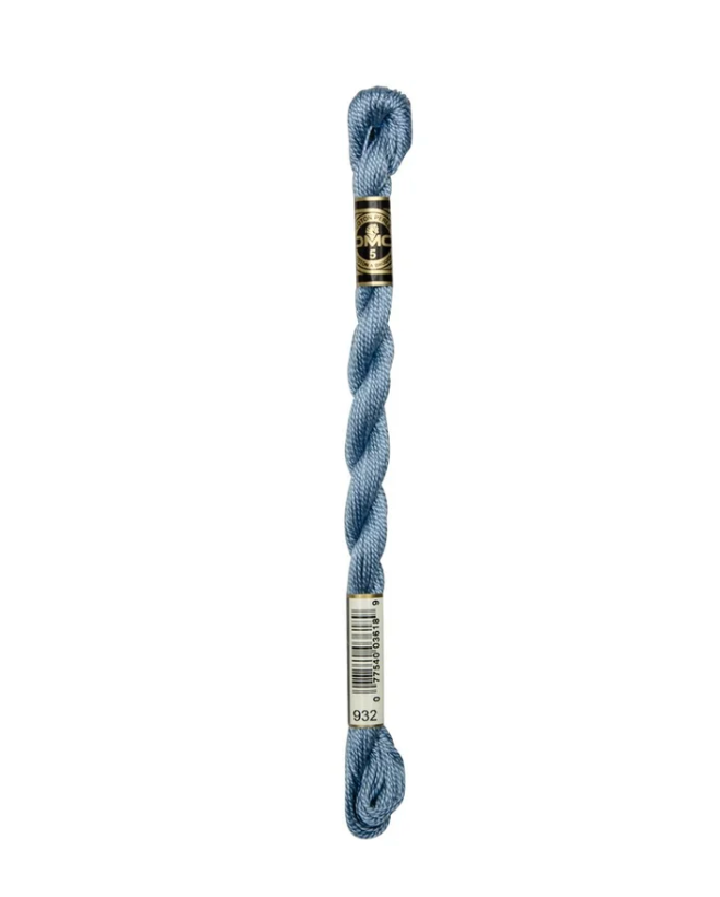 DMC Size 5 Pearl 932 Light Antique Blue