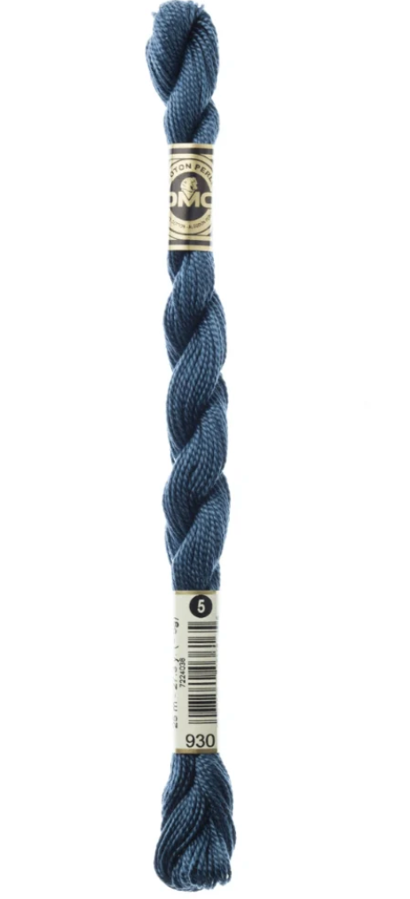 DMC Size 5 Pearl 930 Dark Antique Blue