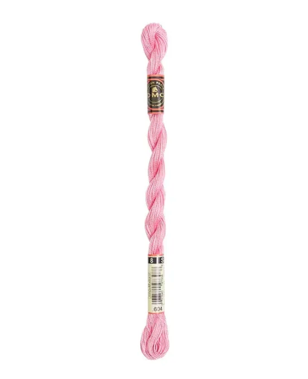 DMC Size 5 Pearl 604 Light Cranberry