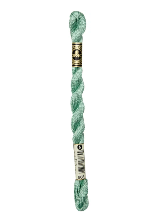 DMC Size 5 Pearl 966 Med. Baby Green