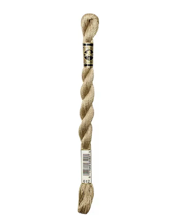DMC Size 5 Pearl 612 Light Drab Brown