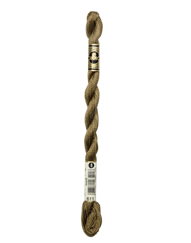 DMC Size 5 Pearl 611 Drab Brown