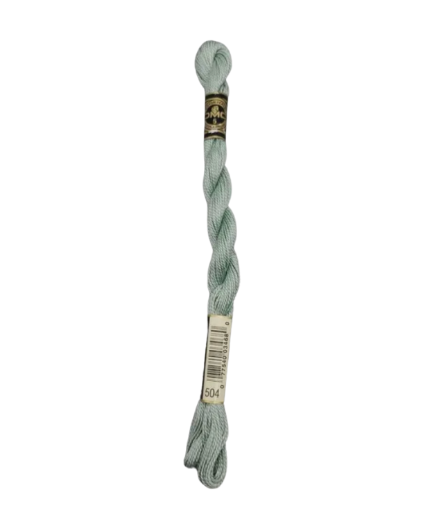 DMC Size 5 Pearl 504 Very Light Blue Green