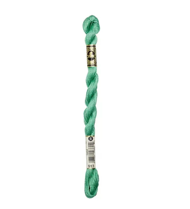 DMC Size 5 Pearl 913 Med. Nile Green