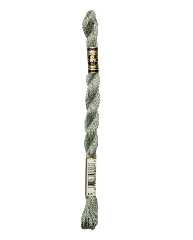 DMC Size 5 Pearl 647 Med. Beaver Gray