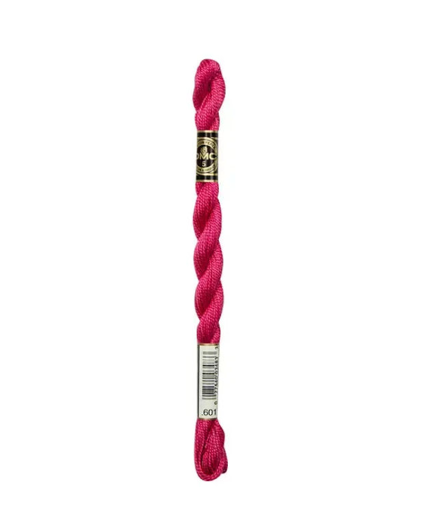 DMC Size 5 Pearl 601 Dark Cranberry