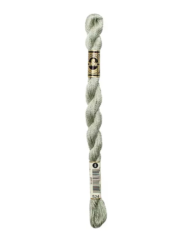 DMC Size 5 Pearl 524 Very Light Green