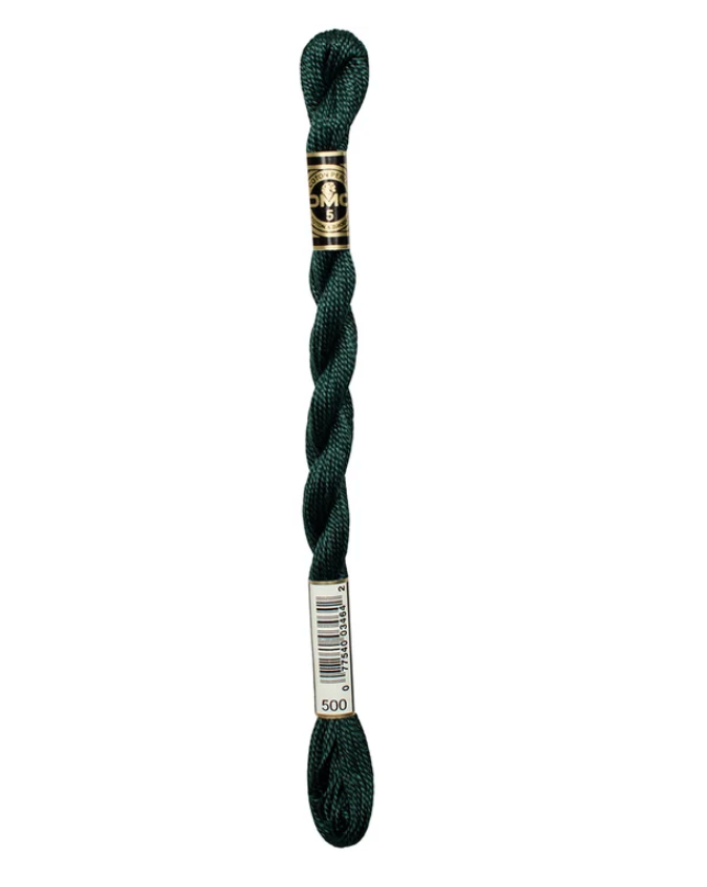 DMC Size 5 Pearl 500 Very Dark Blue Green