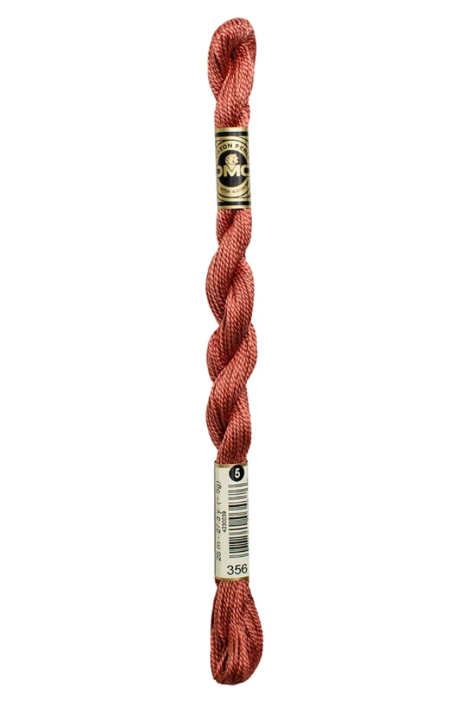 DMC Size 5 Pearl 356 Med. Terra Cotta