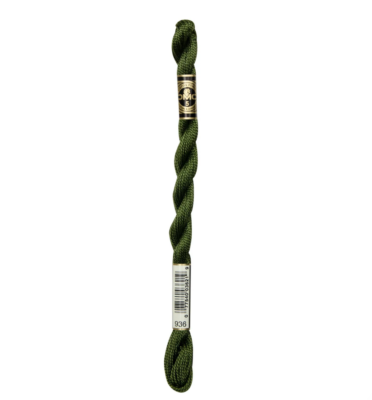 DMC Size 5 Pearl 936 Very Dark Avocado Green