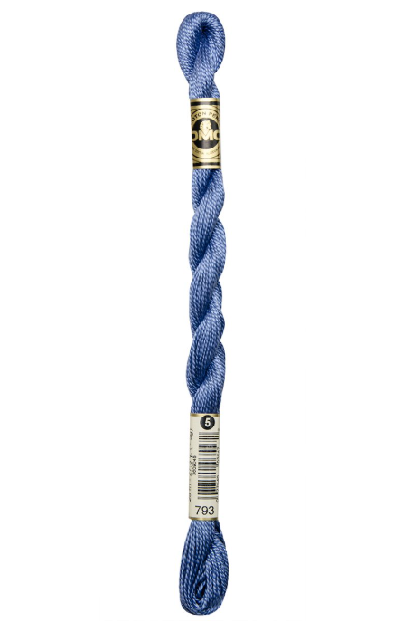 DMC Size 5 Pearl 793 Med. Cornflower Blue