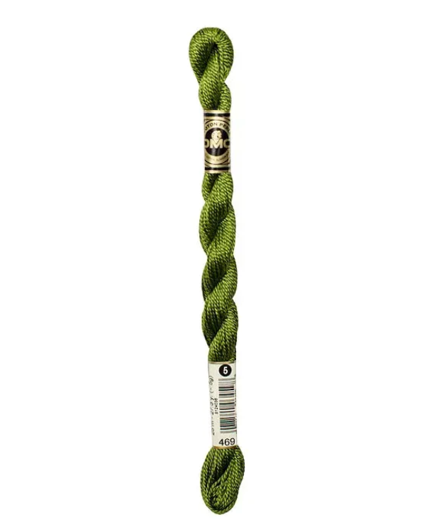 DMC Size 5 Pearl 469 Avocado Green