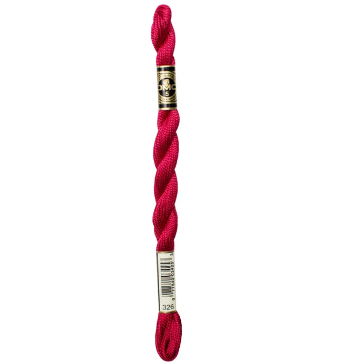 DMC Size 5 Pearl 326 Very Dark Rose