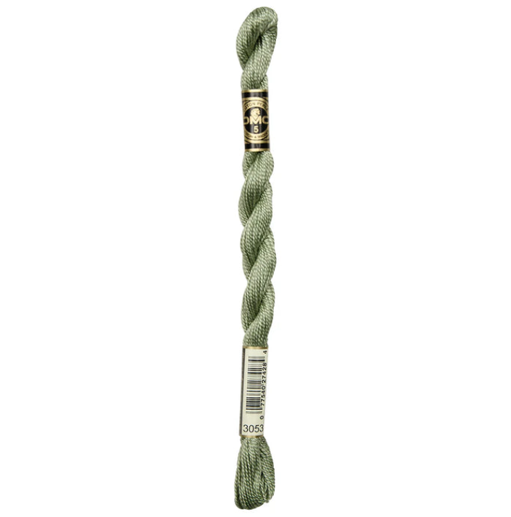DMC Size 5 Pearl 3053 Green Gray