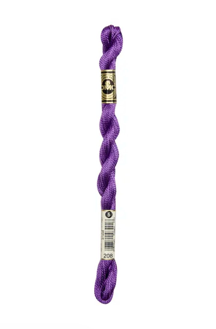 DMC Size 5 Pearl 208 Very Dark Lavender